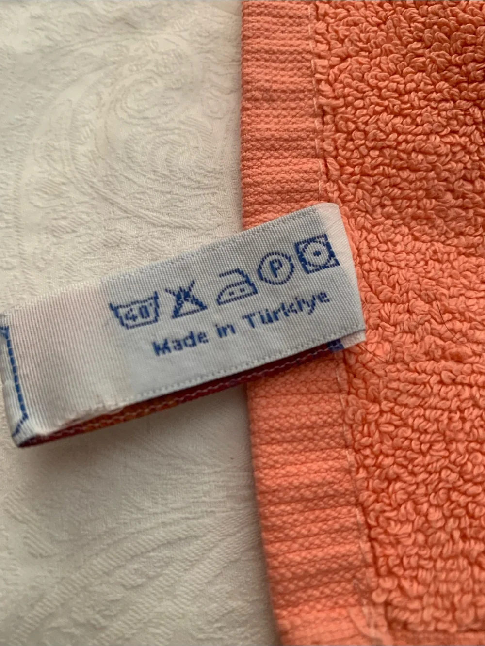 Plush Coral Bath Mat towel with Footprint Texture